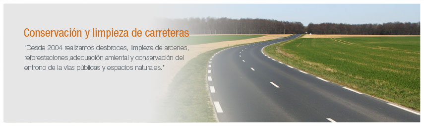 Conservacin y limpieza de carreteras